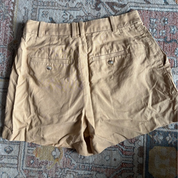 Madewell The Harlow Shorts High Rise Drapey Twill Desert Dune Tan Size 8 - Picture 2 of 4